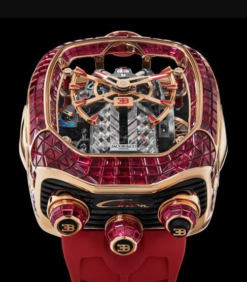 BUGATTI CHIRON TOURBILLON BAGUETTE RUBY BU800.40.BR.UA.ABRUA