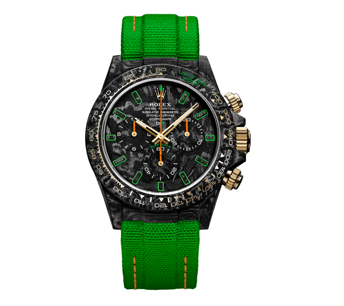 Diw Daytona carbon all carbon lime 40mm oyster black