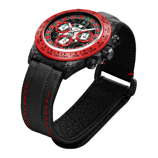 Diw Daytona carbon lucky player 2 (casino v.2) 40mm oyster black