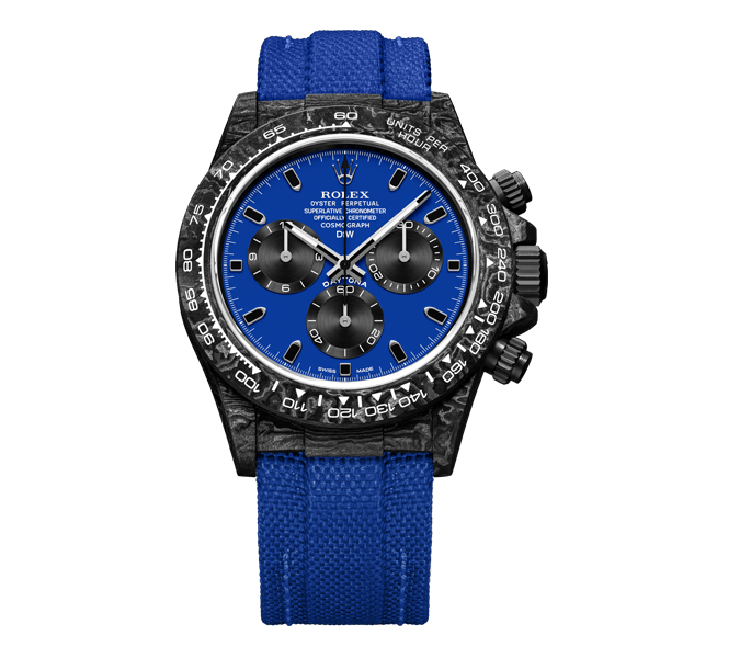 Diw Daytona carbon miami blue 40mm oyster black