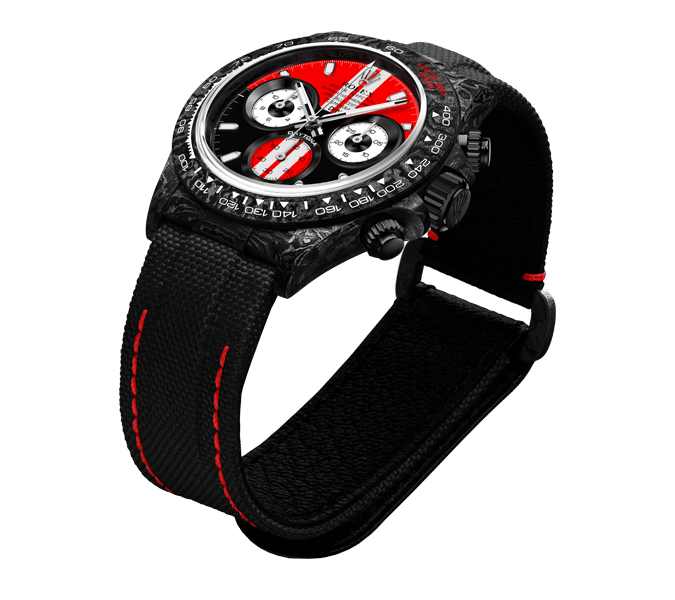 Diw Daytona gt red 40mm oyster black