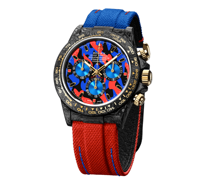 Diw Daytona military red 40mm oyster black