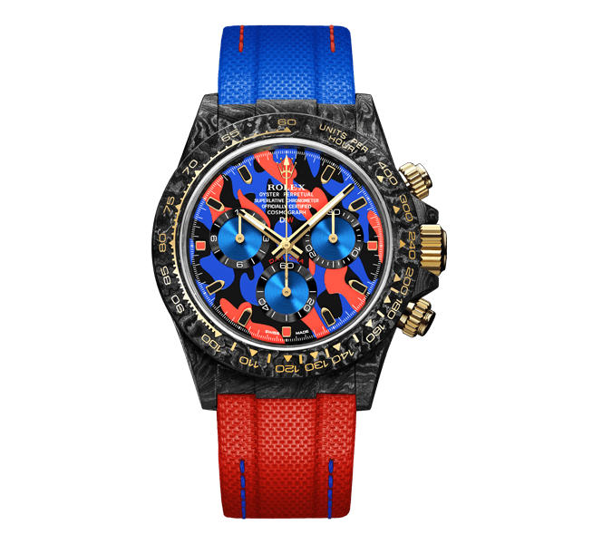 Diw Daytona military red 40mm oyster black