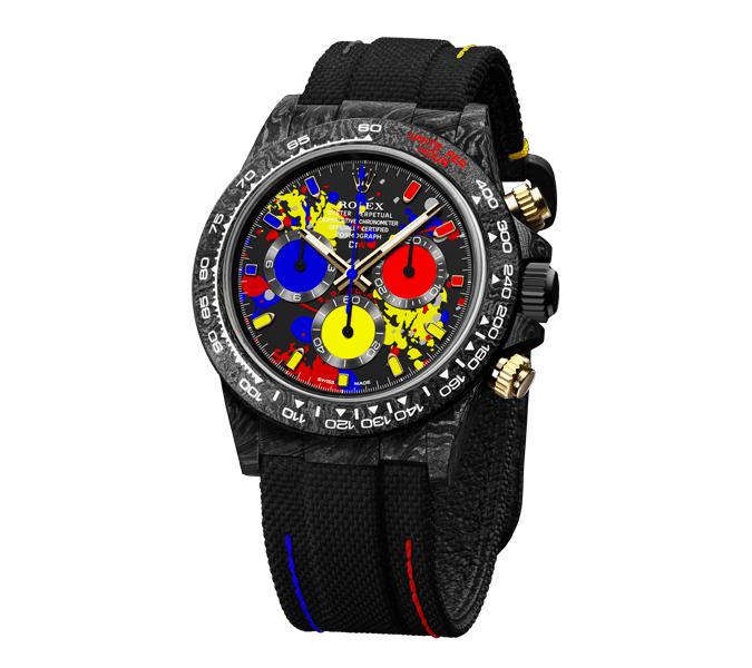 Diw Daytona motley 3d series 40mm oyster black