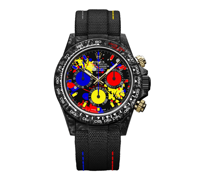 Diw Daytona motley 3d series 40mm oyster black