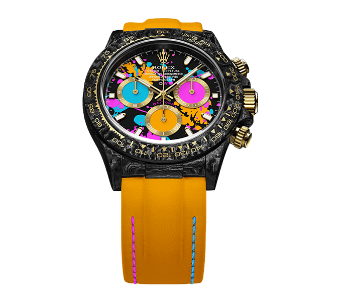 Diw Daytona Motley Orange motley orange 40mm oyster black 116503MTO01