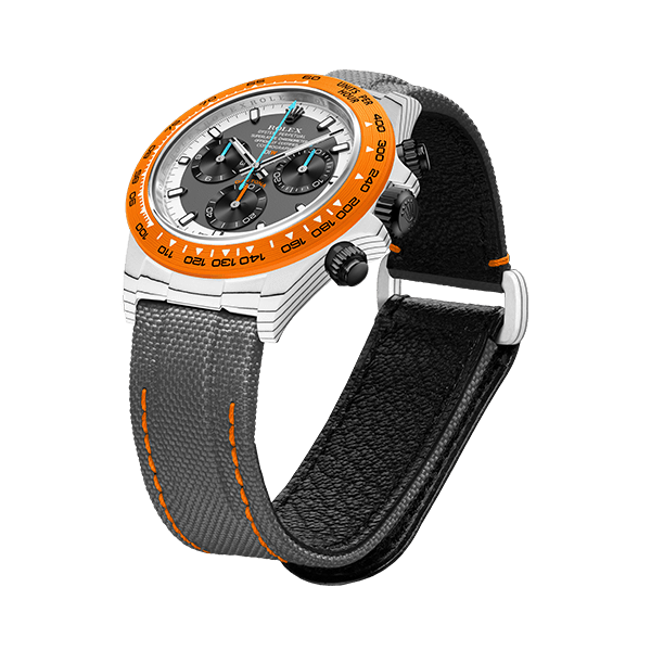 Diw Daytona quartz fiber ocellaris 40mm oyster black