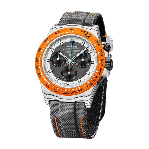 Diw Daytona quartz fiber ocellaris 40mm oyster black