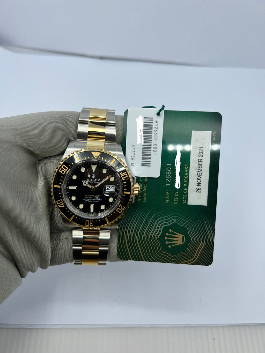Sea-Dweller, Stainless Steel and 18k Yellow Gold, 43mm, Ref# 126603-0001