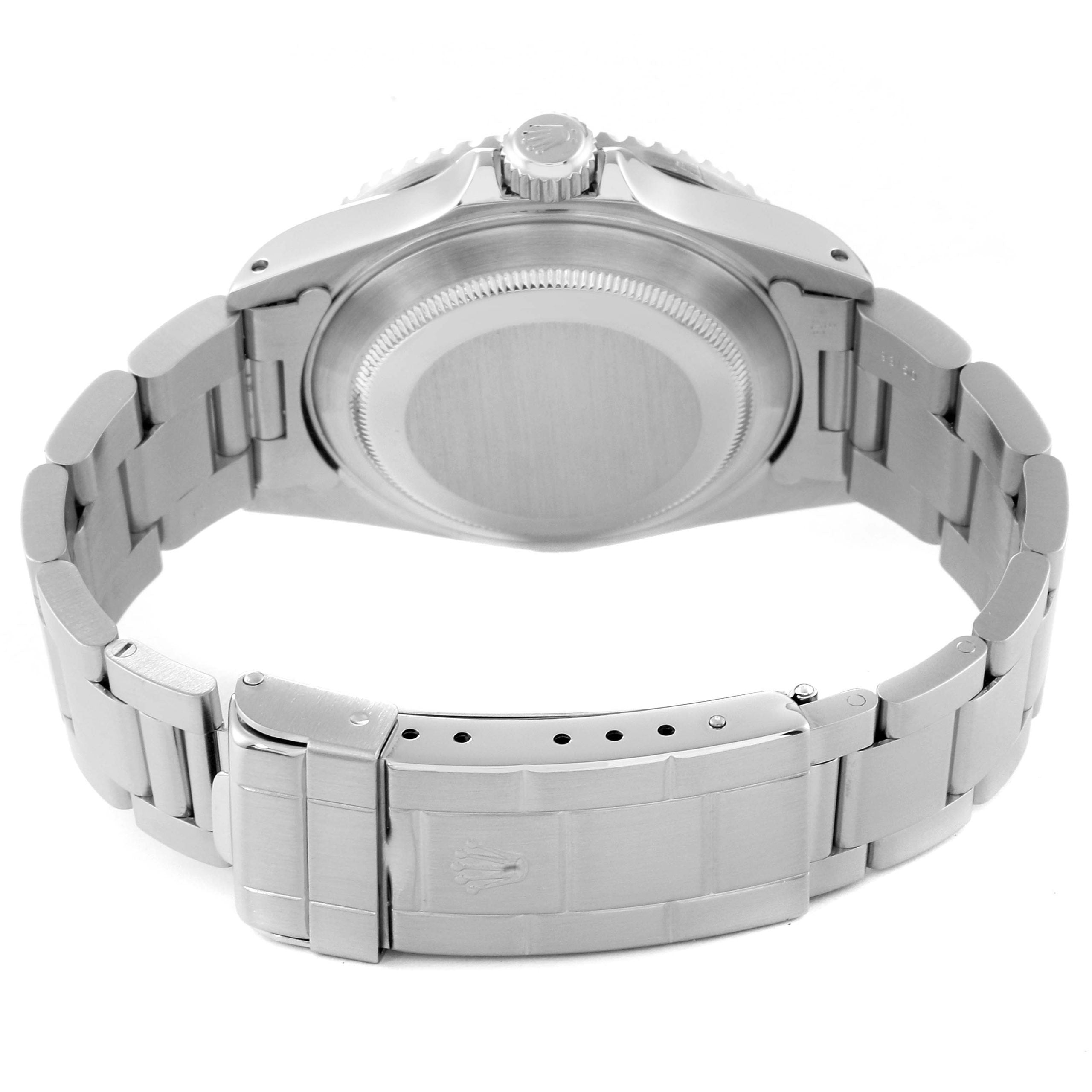 Submariner Date Black Frosted Dial Steel Mens Watch 16610 Box Papers 40.0mm