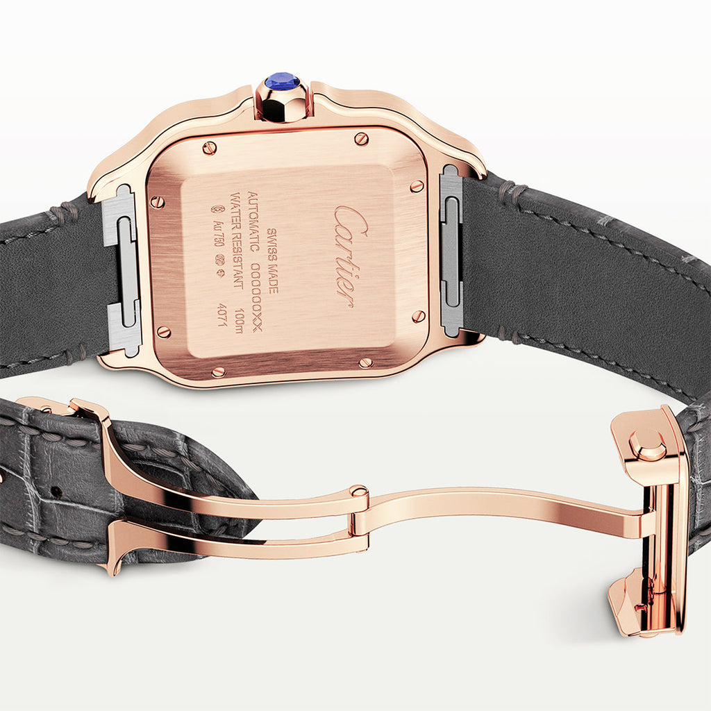 Santos Large Automatic 18ct Rose Gold Watch