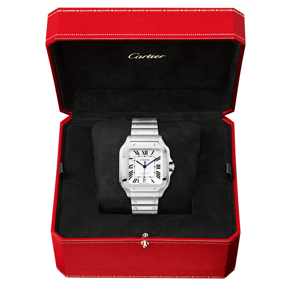 Santos Large Steel Bracelet/Strap Watch