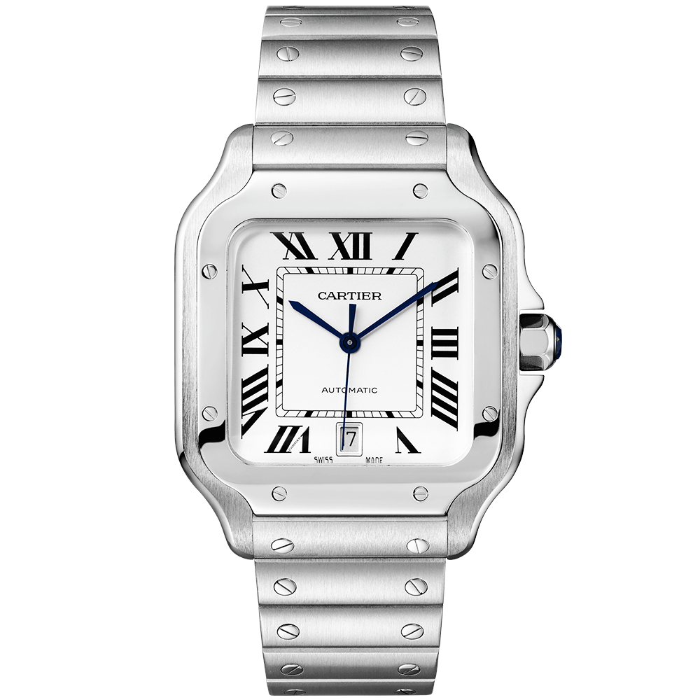 Santos Large Steel Bracelet/Strap Watch