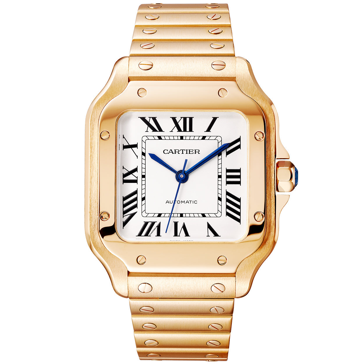 Santos Medium Automatic 18ct Rose Gold Bracelet Watch