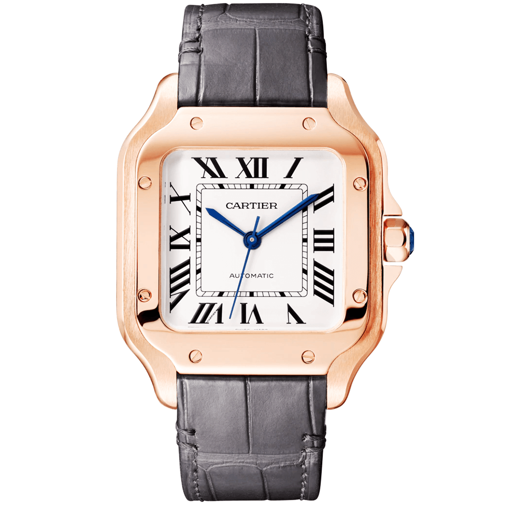 Santos Medium Automatic 18ct Rose Gold Watch