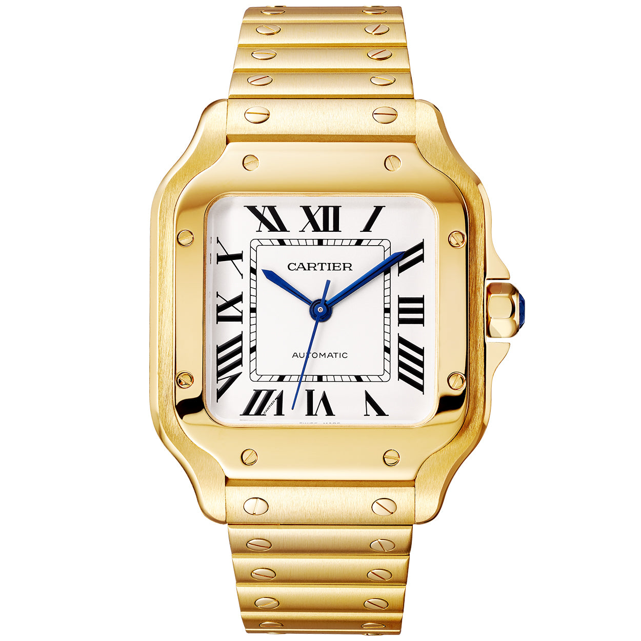 Santos Medium Automatic 18ct Yellow Gold Bracelet Watch