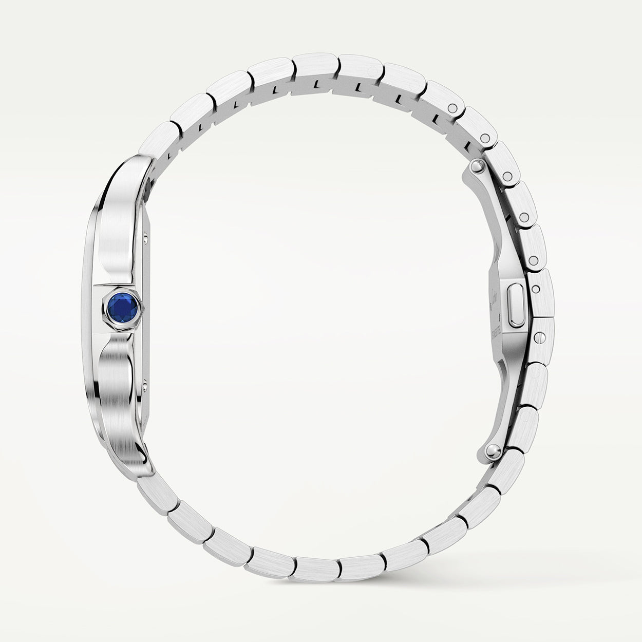 Santos Medium Blue Dial Automatic Bracelet/Strap Watch